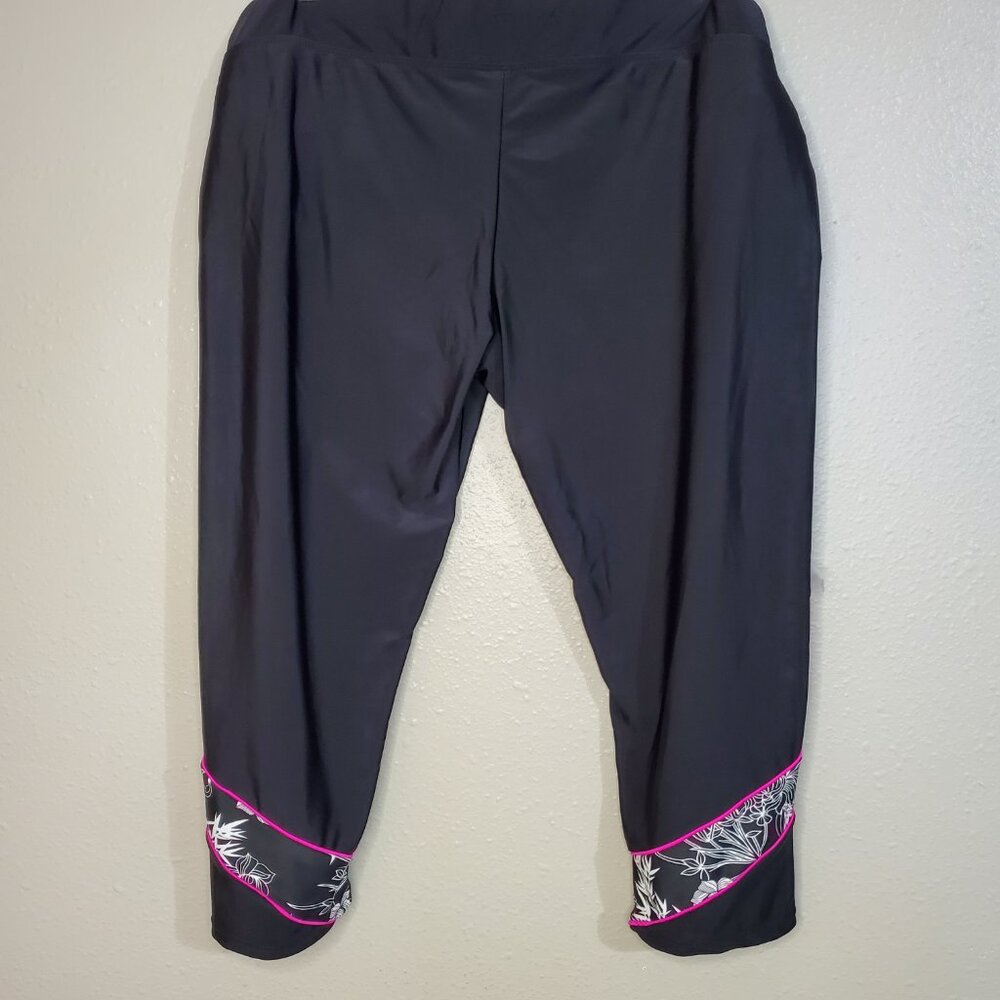 SWIMSUIT Legging Swimsuit Bottom Capri Workout Womens - Picture 7 of 9